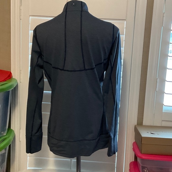 Women's Dark Blue Bomber Jacket - Picture 4 of 9